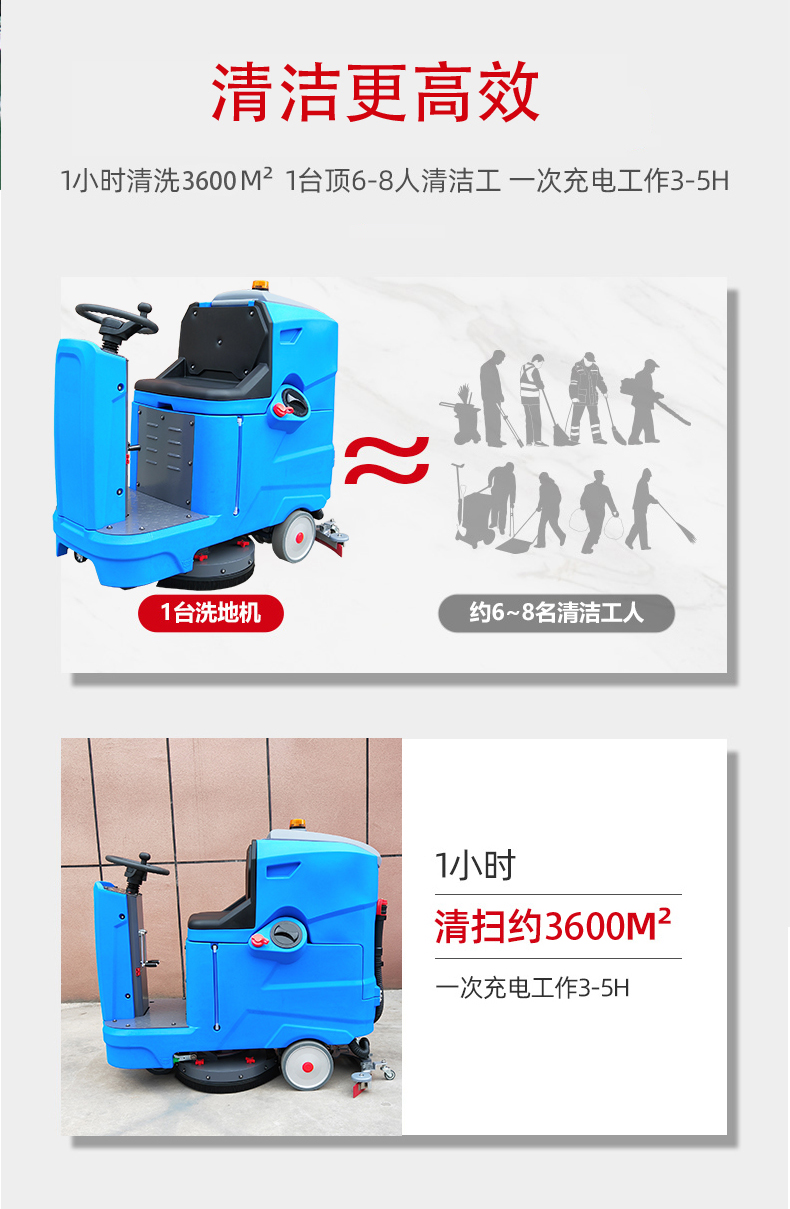 台南驾驶式洗地机更适合用在高铁站